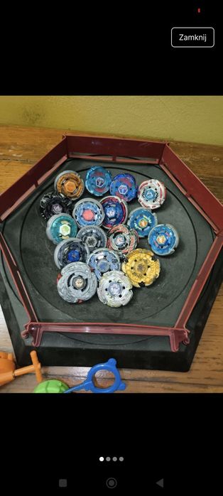 Beyblade metal fusion, masters + arena i wyrzutnie