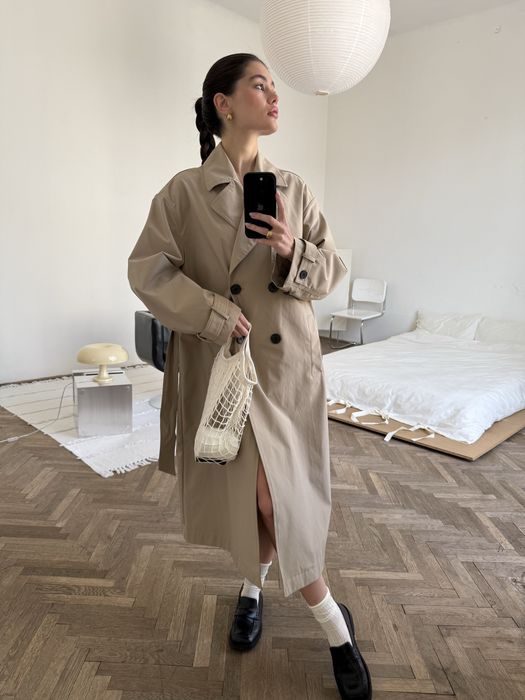 Тренч бежевий mango