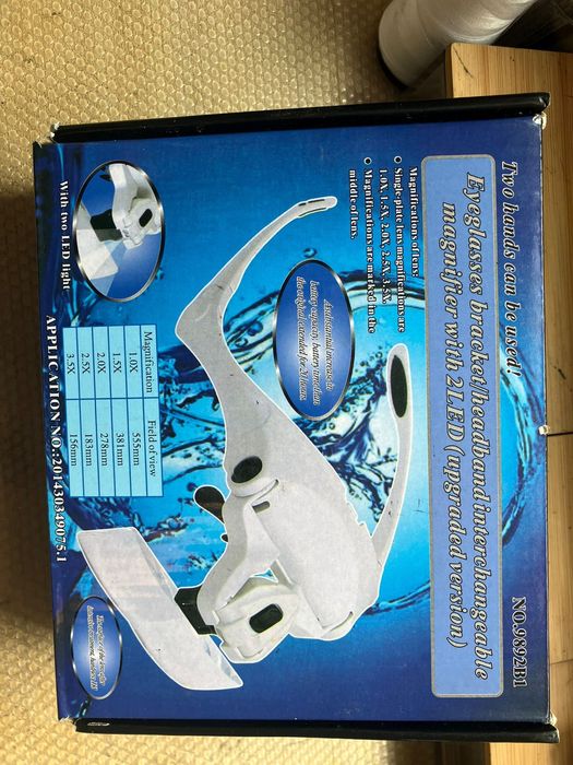 Lupa de cabeça com iluminação LED