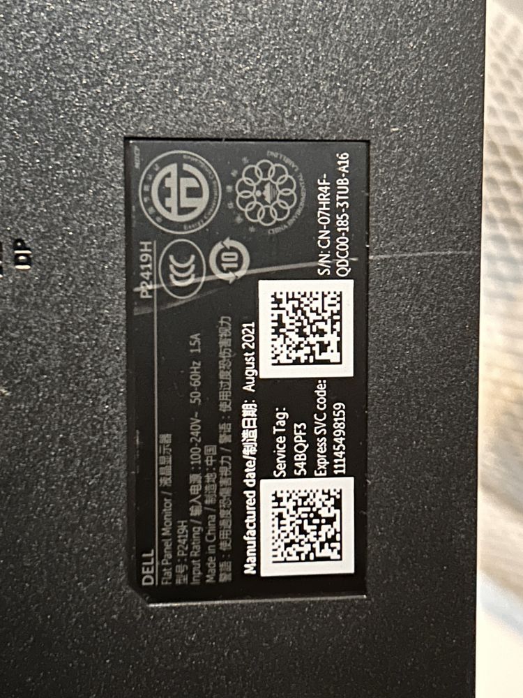 Dell P2419H monitor 24’ idealny stan 2021