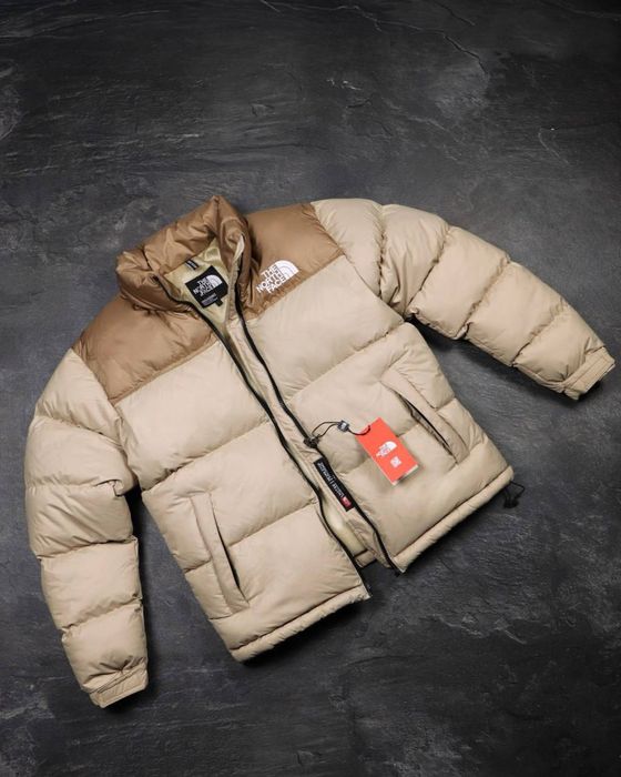 Пуховик бежевий TNF