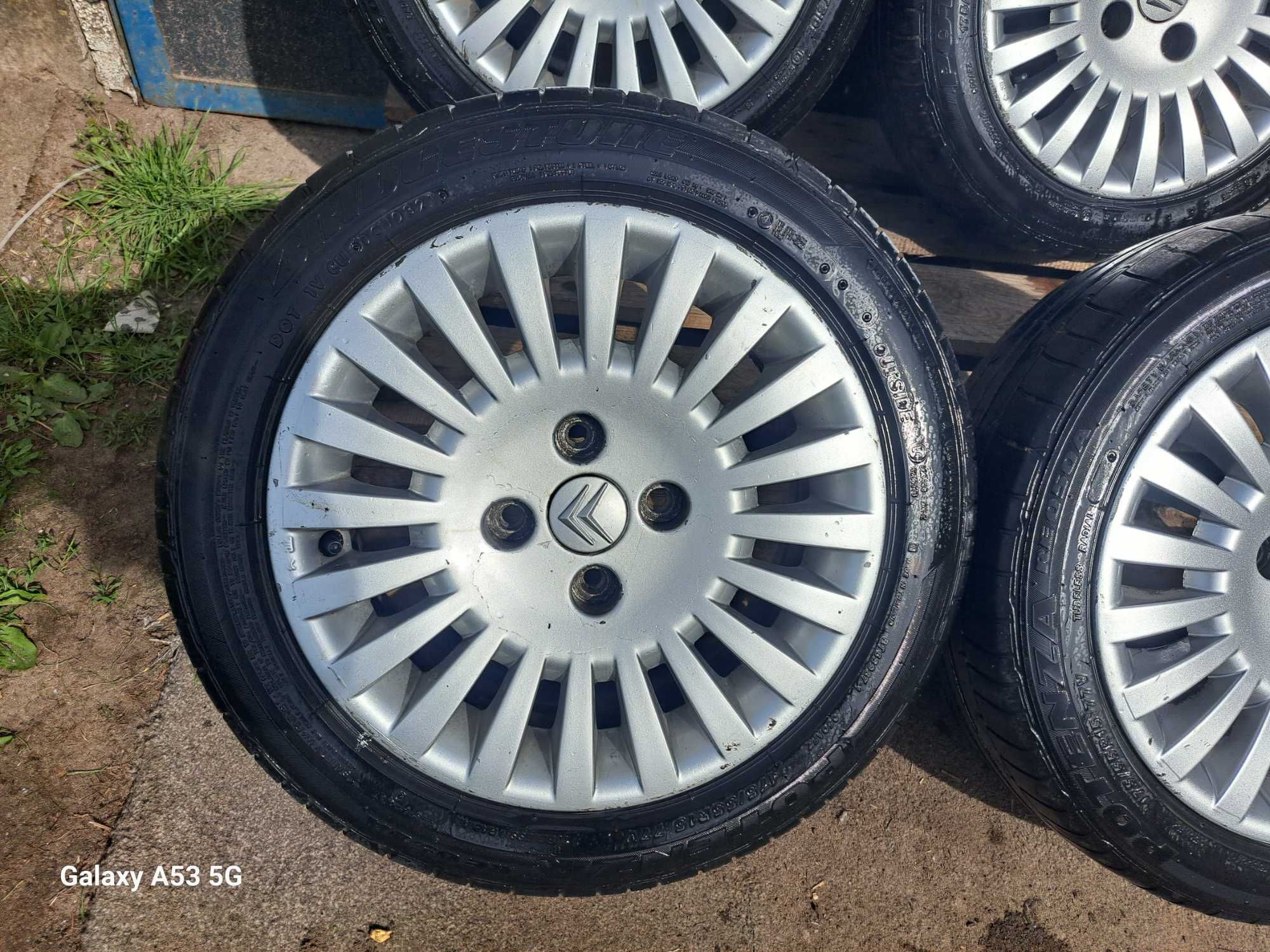 Alufelgi Citroen 4x108 175/55 R15 opony lato 2020 rok BRIDGESTONE