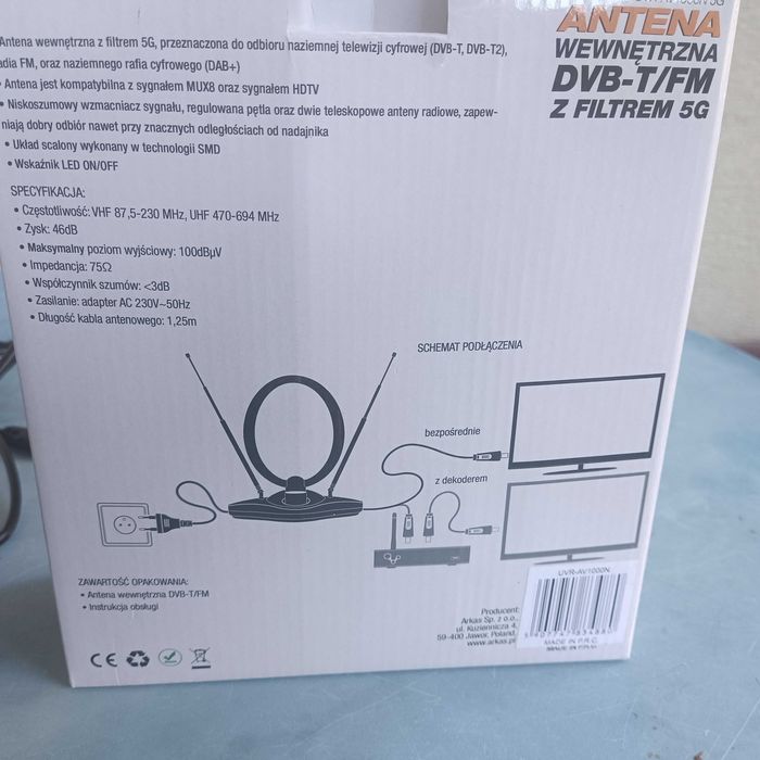 Antena TV wewnętrzna