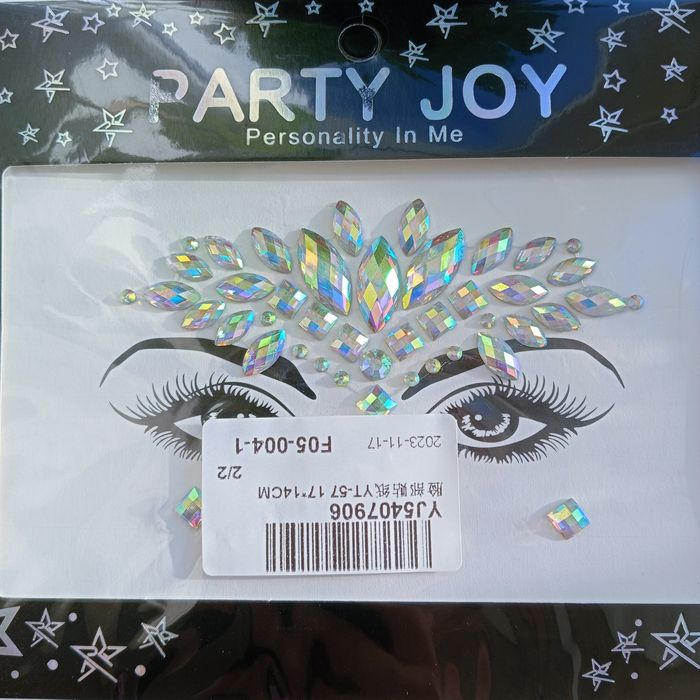 Стразы на грудь, тело и лицо, пестисы