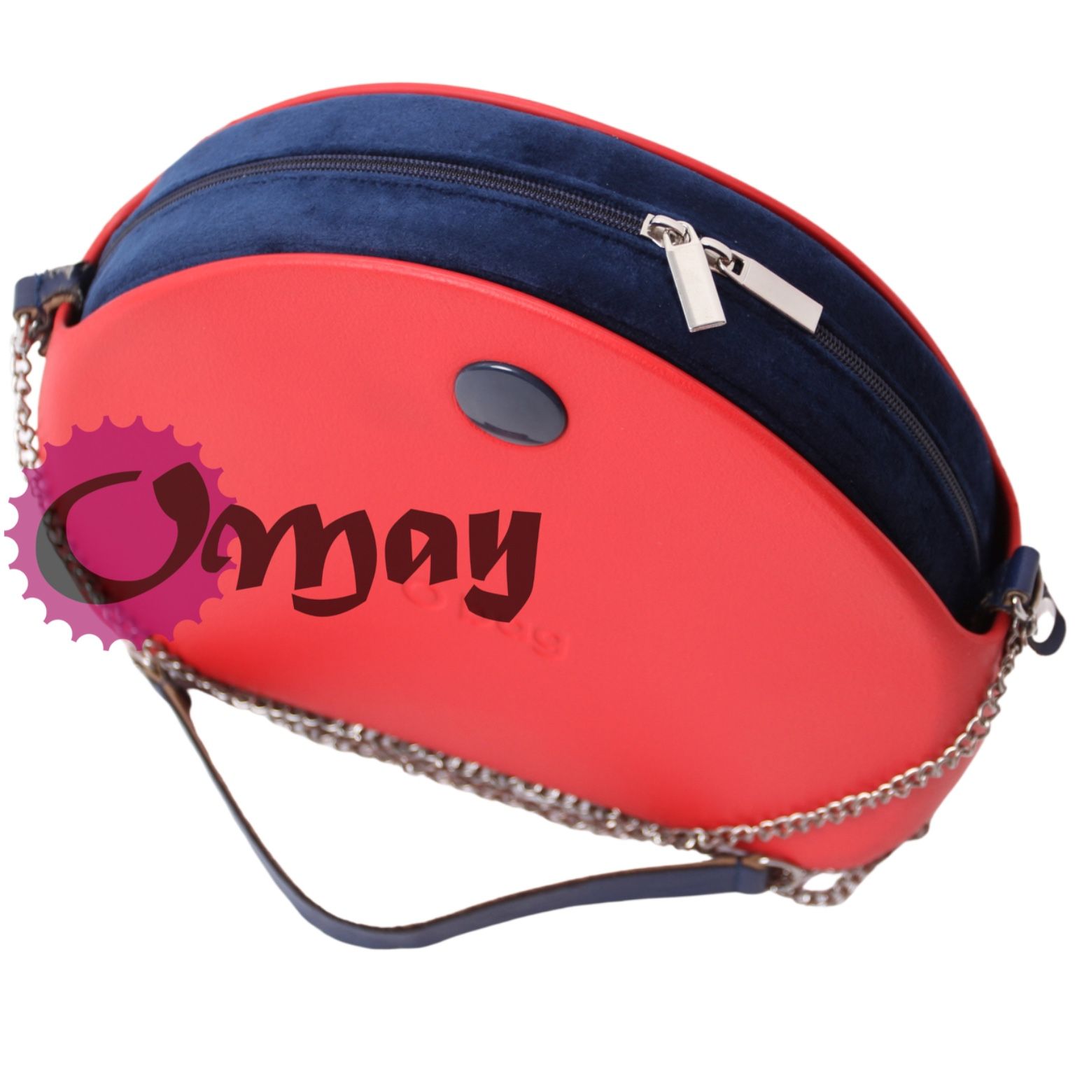 organizer do OBAG MOON LIGHT welur granatowy 2 kieszenie OMAY