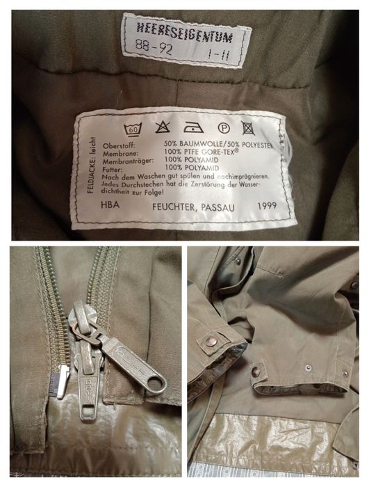 Куртка -парка армії Британії, Австрії