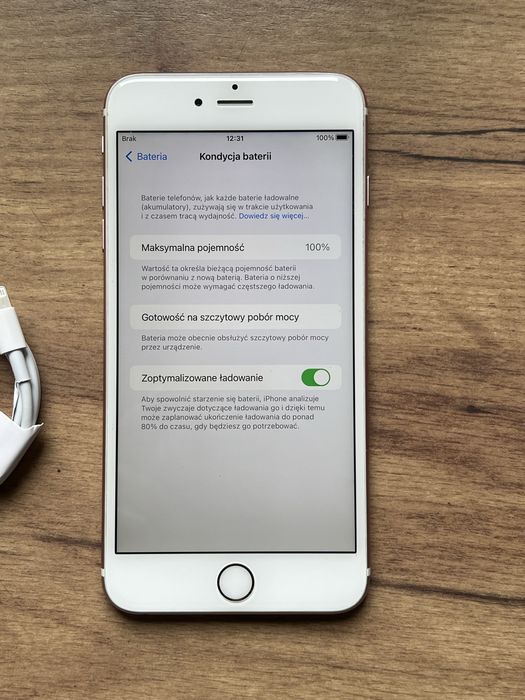 Iphone 6S Plus 64GB Rose |Bateria 100%| kabel w zestawie, zadbany!