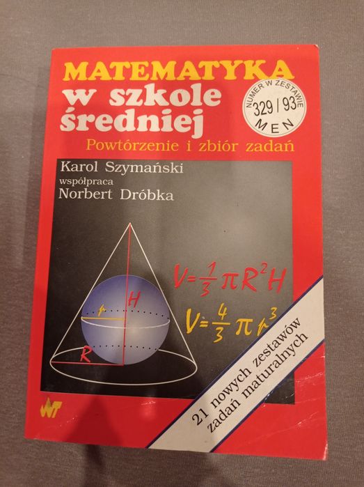 Matematyka w szkole średniej powtórzenie