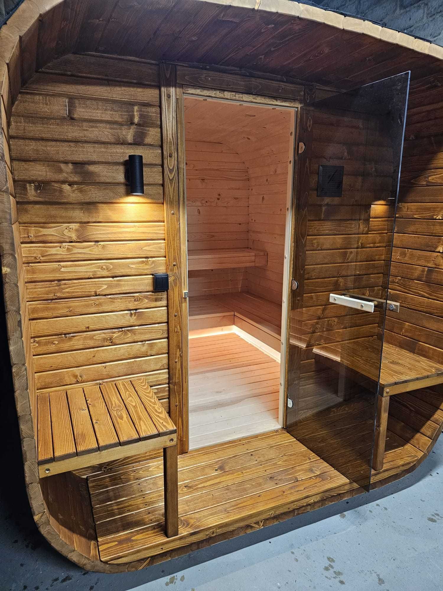 SAUNA OGRODOWA kwadro 2,2x2,2x2,5 m