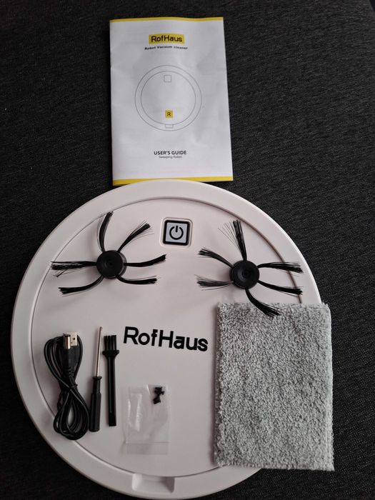 Robot sprzątający (odkurzacz) ROFHAUS ES 330 biały - NOWY.