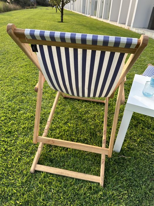 Conjunto jardim cadeiras lona