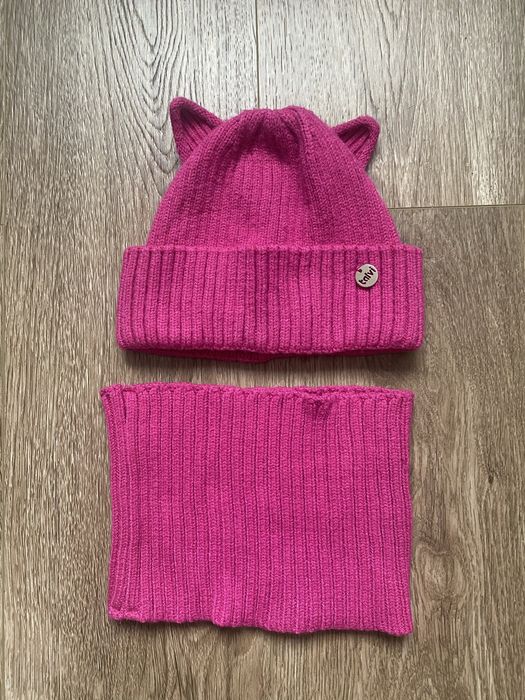 Шапка дитяча і снут на 3-5 рочків для дівчинки