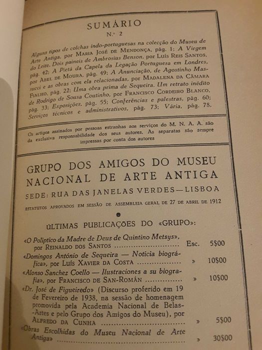 Boletins do Museu Nacional de Arte Antiga