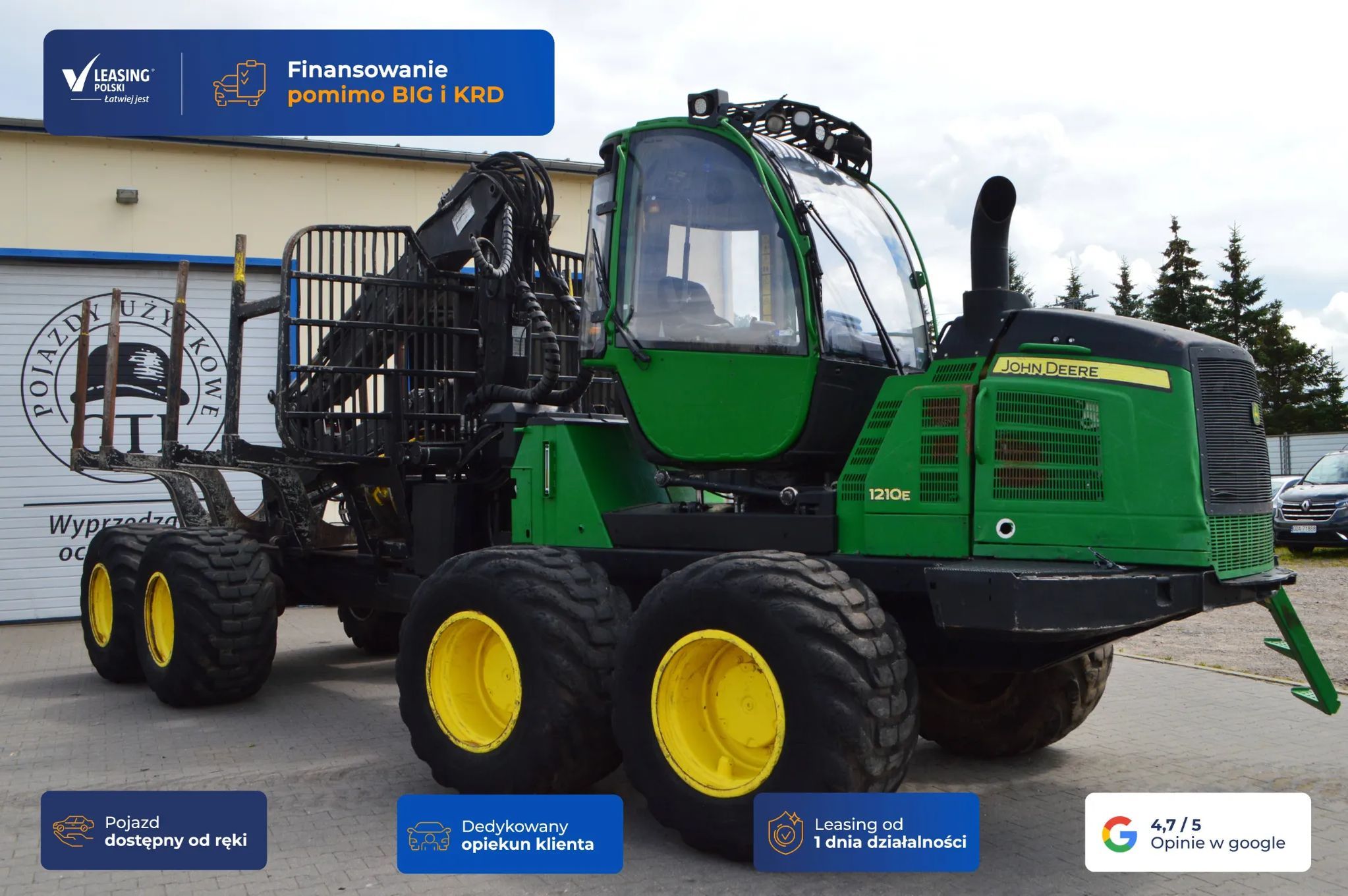 John Deere 1210E  [13891]ForwarderJohnDeer1210E, żuraw CF710, kamery, poziomowana kabina