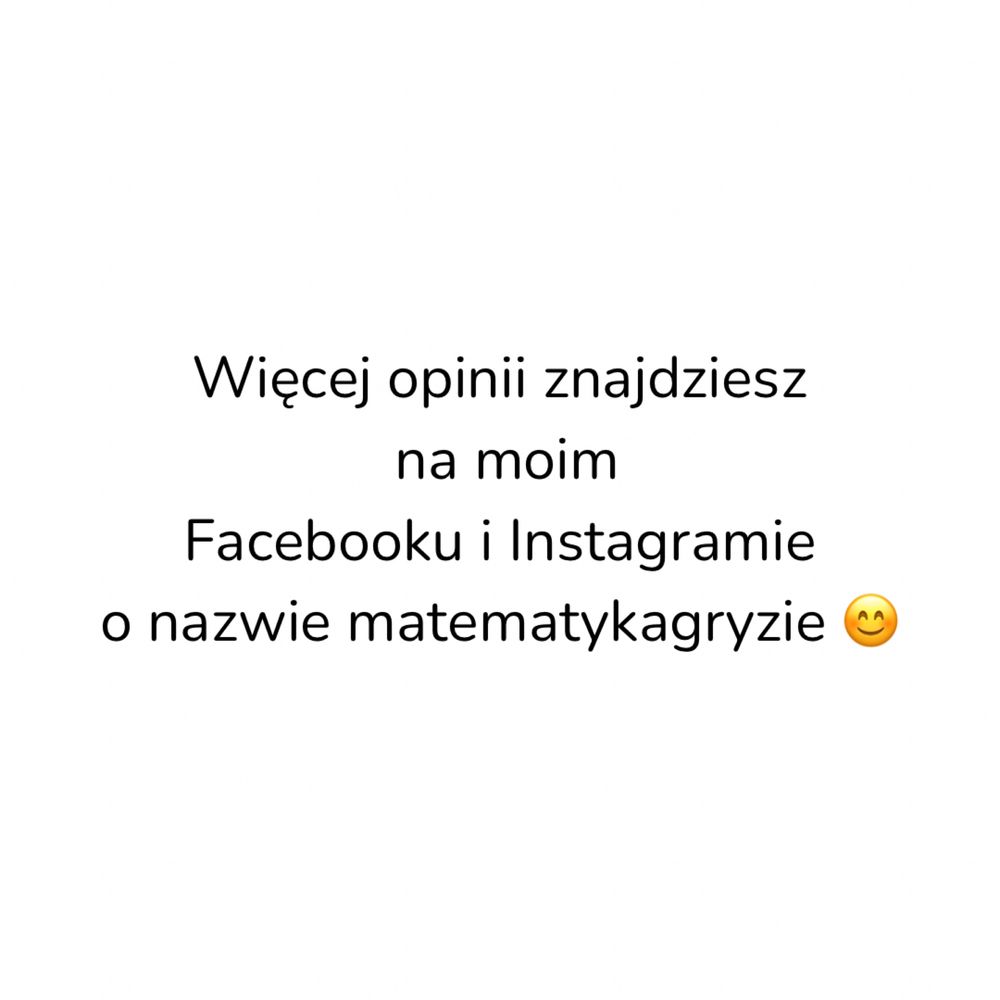 Korepetycje z nauczycielką kursu Matematyka Gryzie