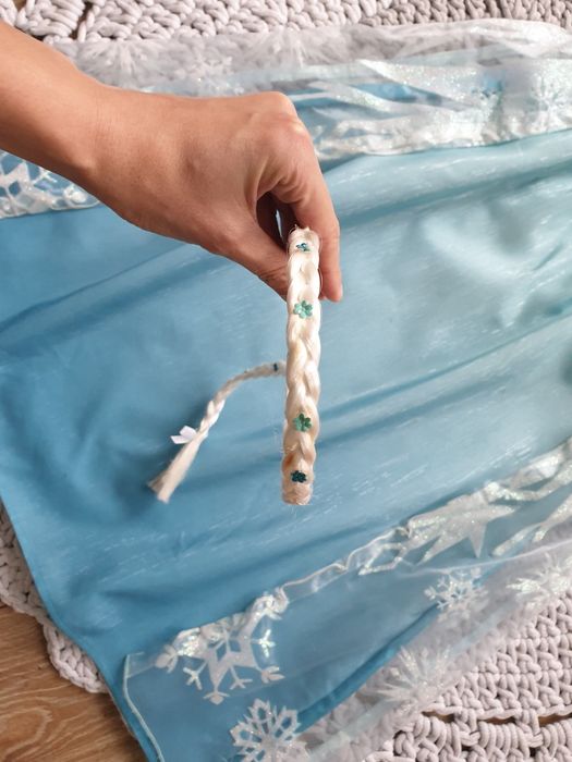 Kostium przebranie Elza Anna Kraina lodu Frizen 134 140