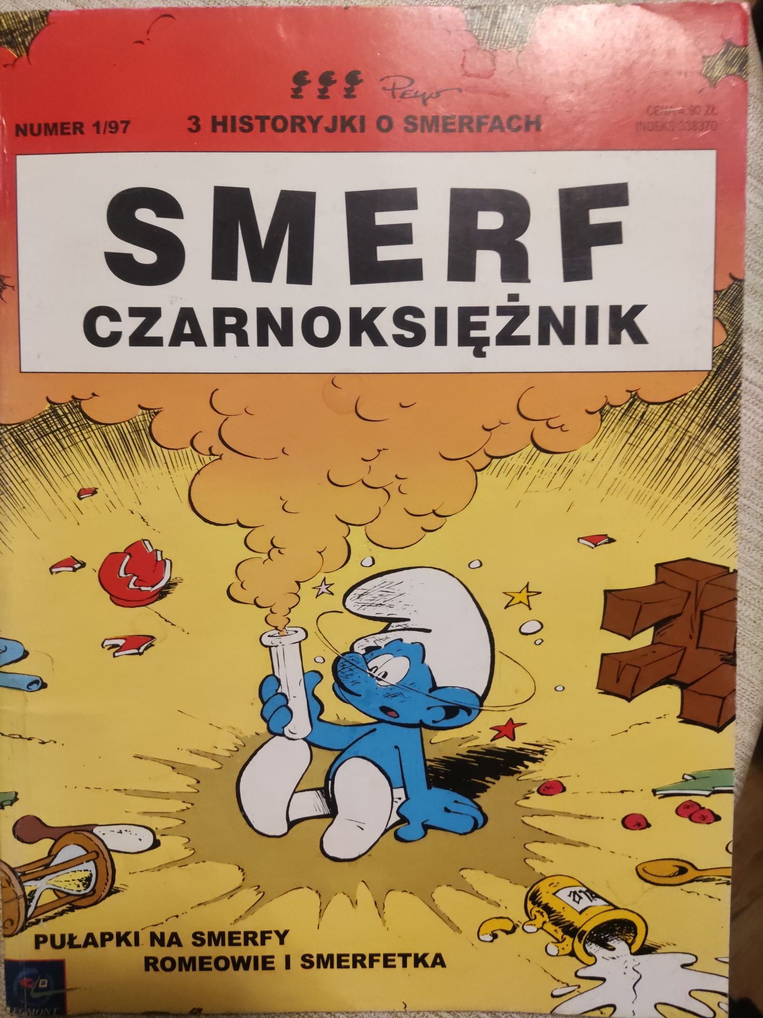 Komiks Smerf Czarnoksiężnik Egmont nr 1/1997 bdb stan