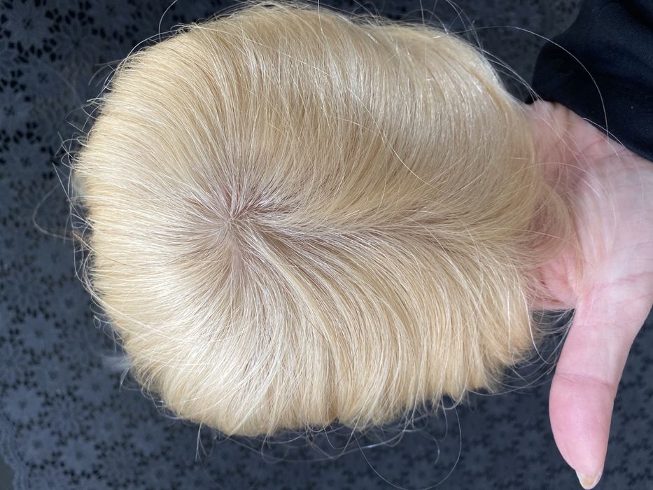 Toper monotop wig peruka dopinka treska włosy naturalne 45 cm