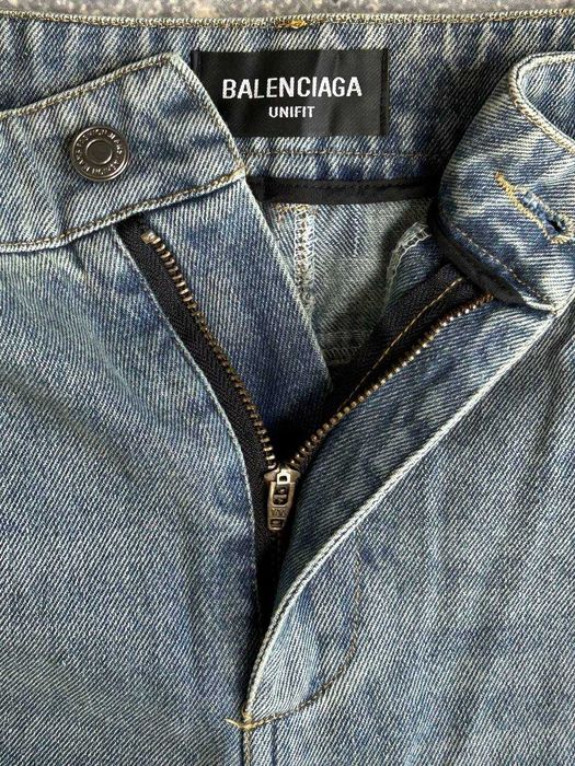 Джинси Balenciaga Cargo faded baggy штани archive синие джинсы сині