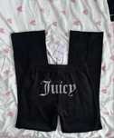 Czarne spodnie dresowe welurowe juicy couture nowe rozmiar M 38