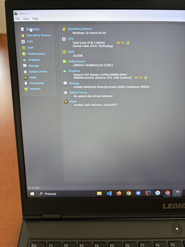 Lenovo Legion 5 15IMH05