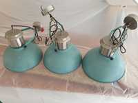 3 lampy wiszace industrialne