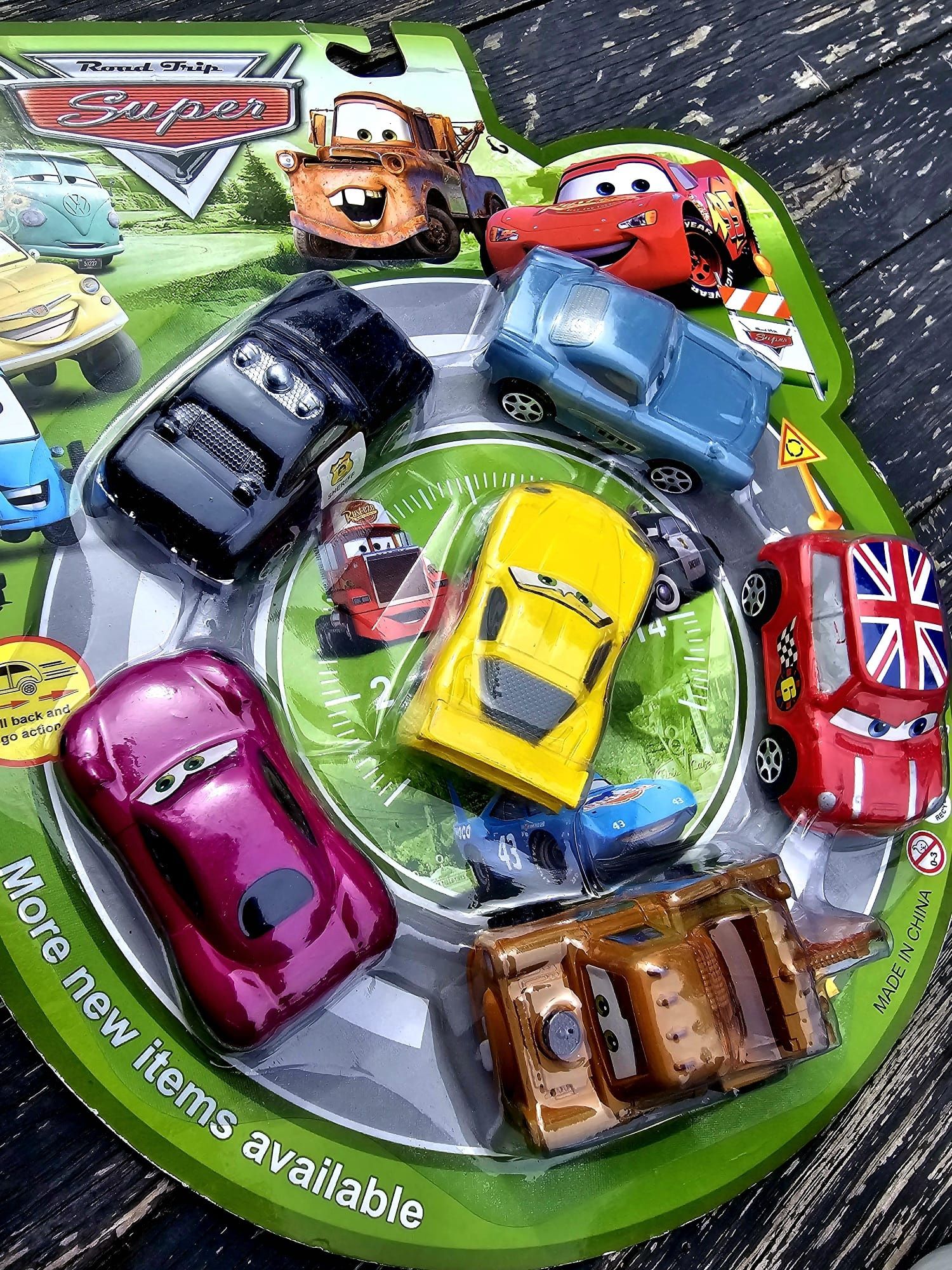 Samochodziki z bajki Cars Auta nowe zestaw zabawki