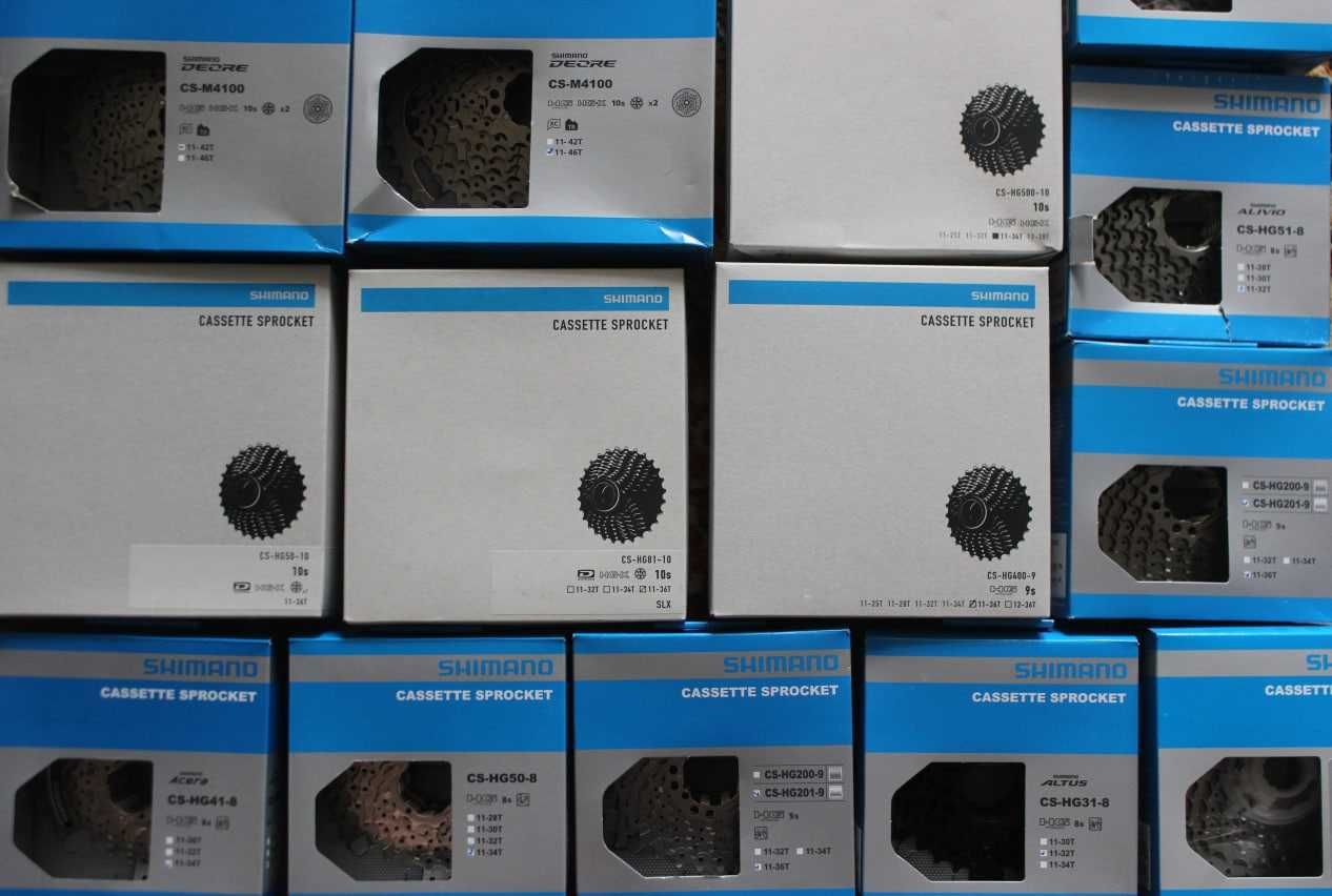 Касети Shimano 9-8s Шимано Alivio SORA CS HG 400 HG200 HG201 HG41 HG50