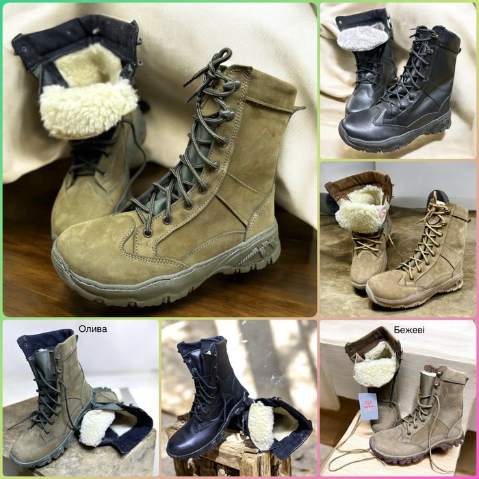 Берці зимові/демі хутро штучне натуральне Gore-Tex 40-46