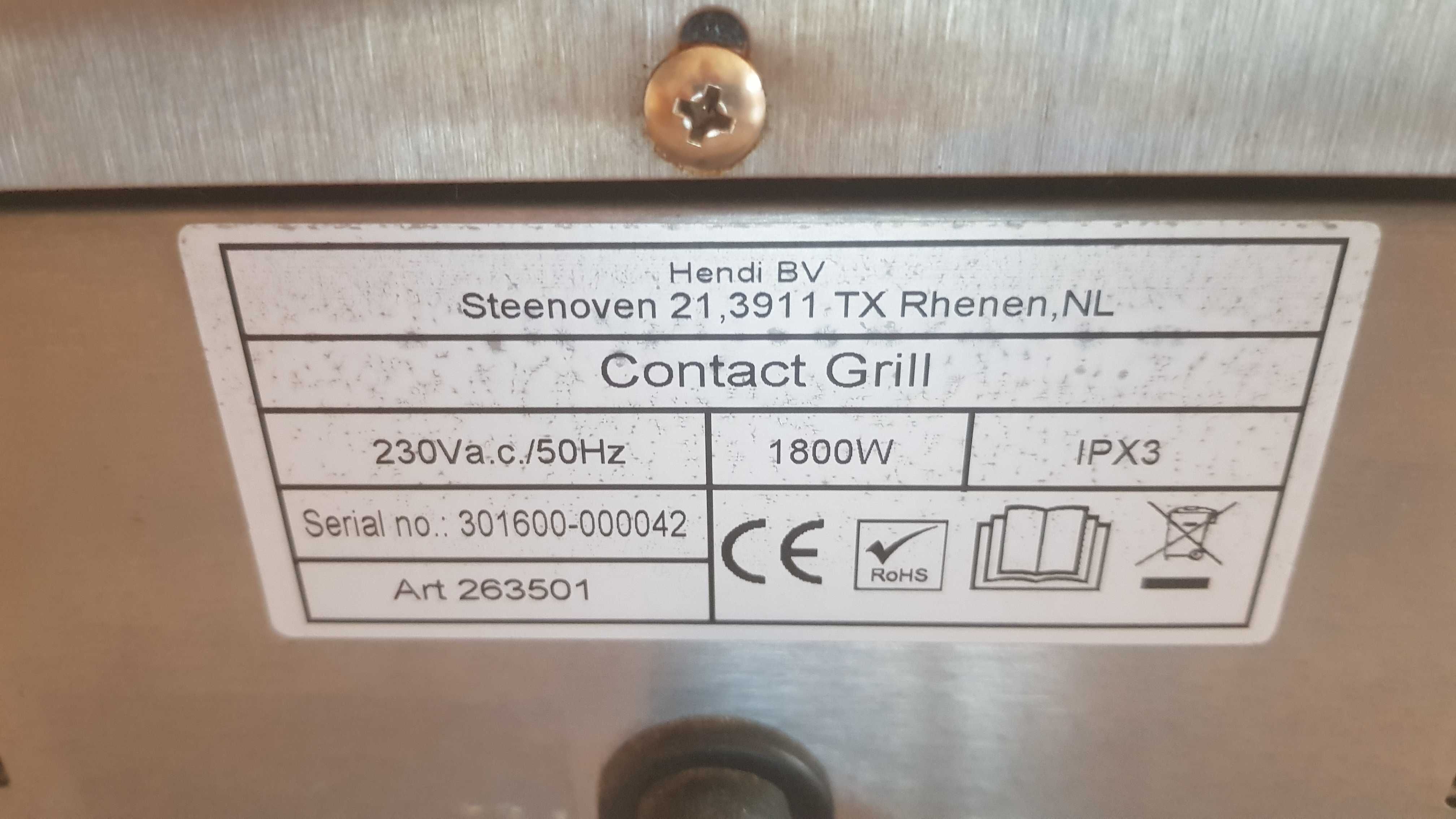 Grill kontaktowy elektryczny Hendi 263501