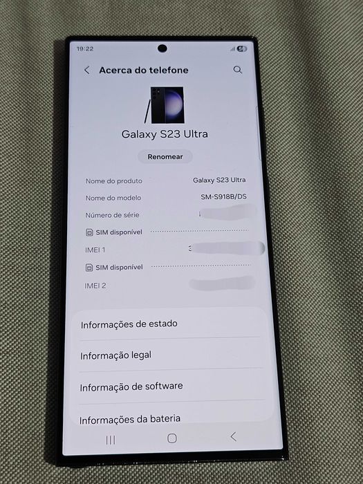 Samsung s23 ultra 256gb.