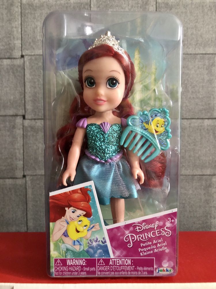 Disney Princess mini lalki ARIELKA15 cm + grzebień
