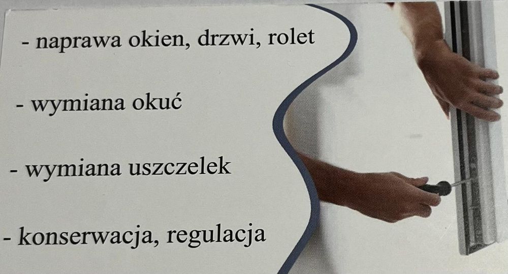 Naprawa serwis okien/drzwi/rolet