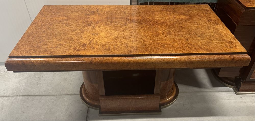 Komplet ArtDeco stół i bufet palisander - czeczota lata 30’ XX.