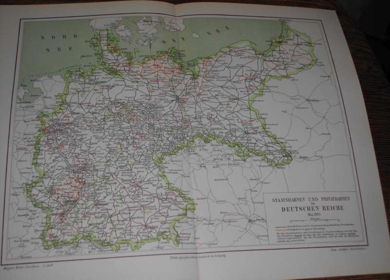 KOLEJ mapy - oryginalne XIX w. grafiki