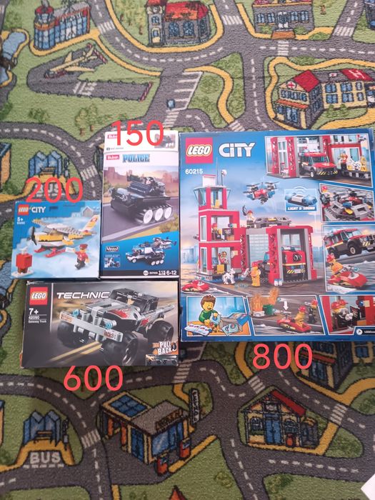 Конструктор для мальчика. Лего и другие. Машинки, пожарная часть, танк