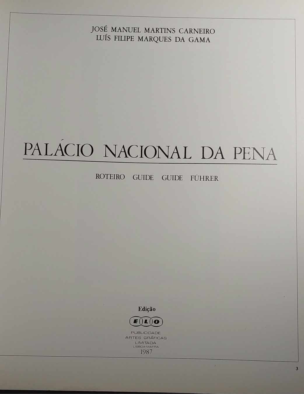 Palácio Nacional da Pena e de Sintra | Publicidades Artes Gráficas