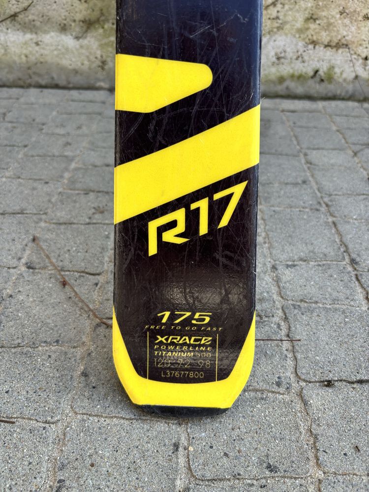 Narty Salomon X-RACE, FTF system, powerline 500, woodcore