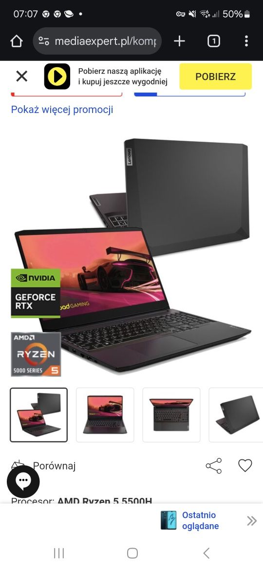Laptop LENOVO IdeaPad Gaming 3 15ACH6 15.6" IPS 144Hz R5-5500H 16GB RA