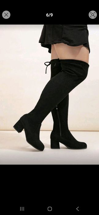 Buty na grubszą łydkę 42