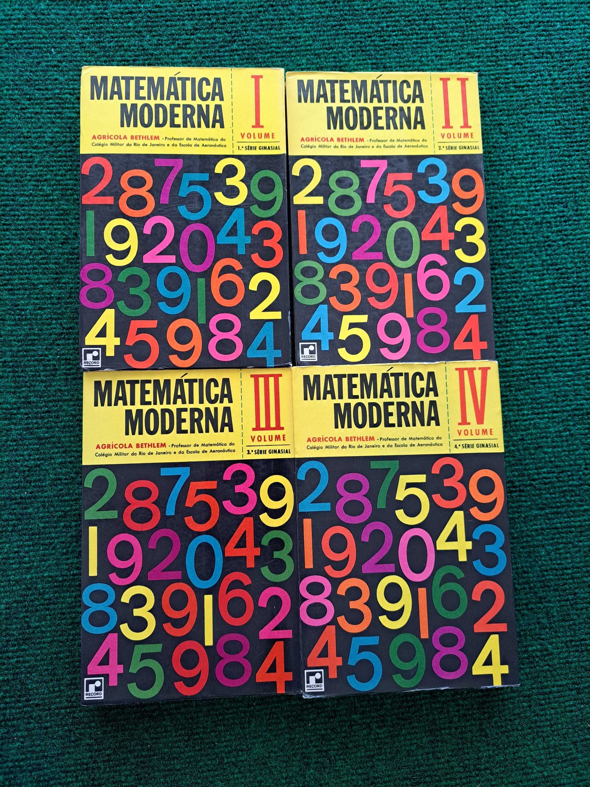 Matemática Moderna - 4 Volumes - Agrícolas Bethlem