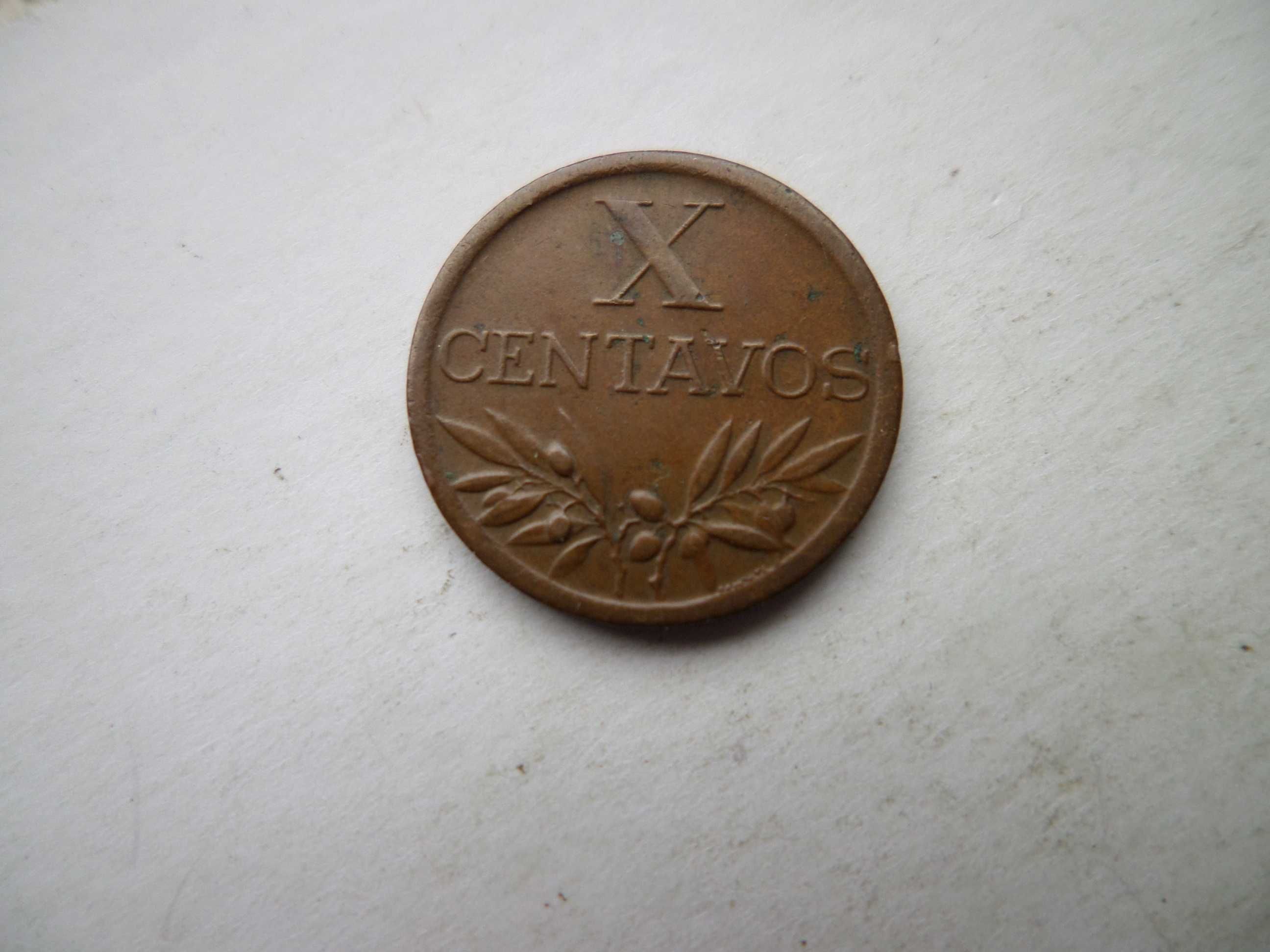 Moeda da Republica Portuguesa:  X Centavos  1959