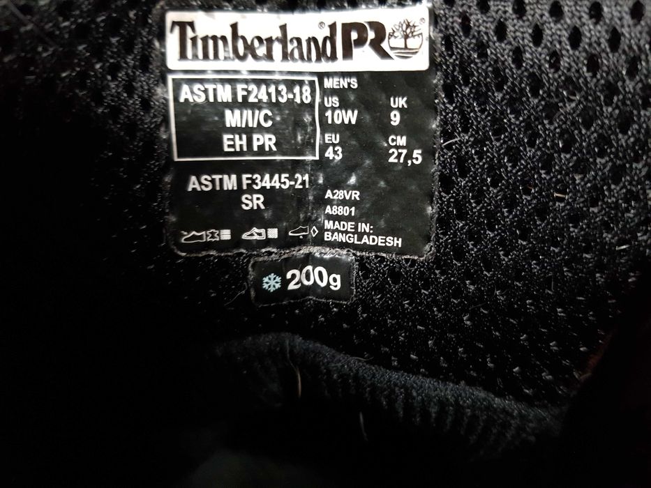 Buty robocze TIMBERLAND rozm 43 wkł 29 cm S3