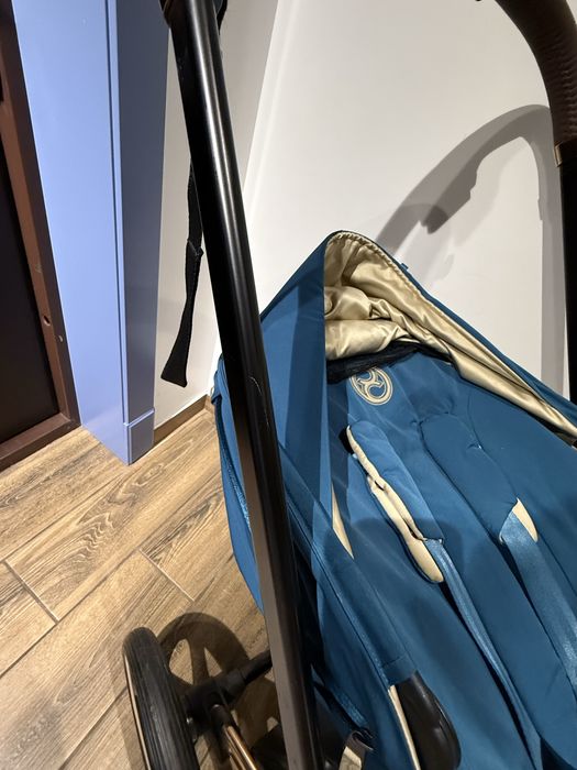 Cybex priam 2 в 1  mountain blue на рамі rosegold 4.0