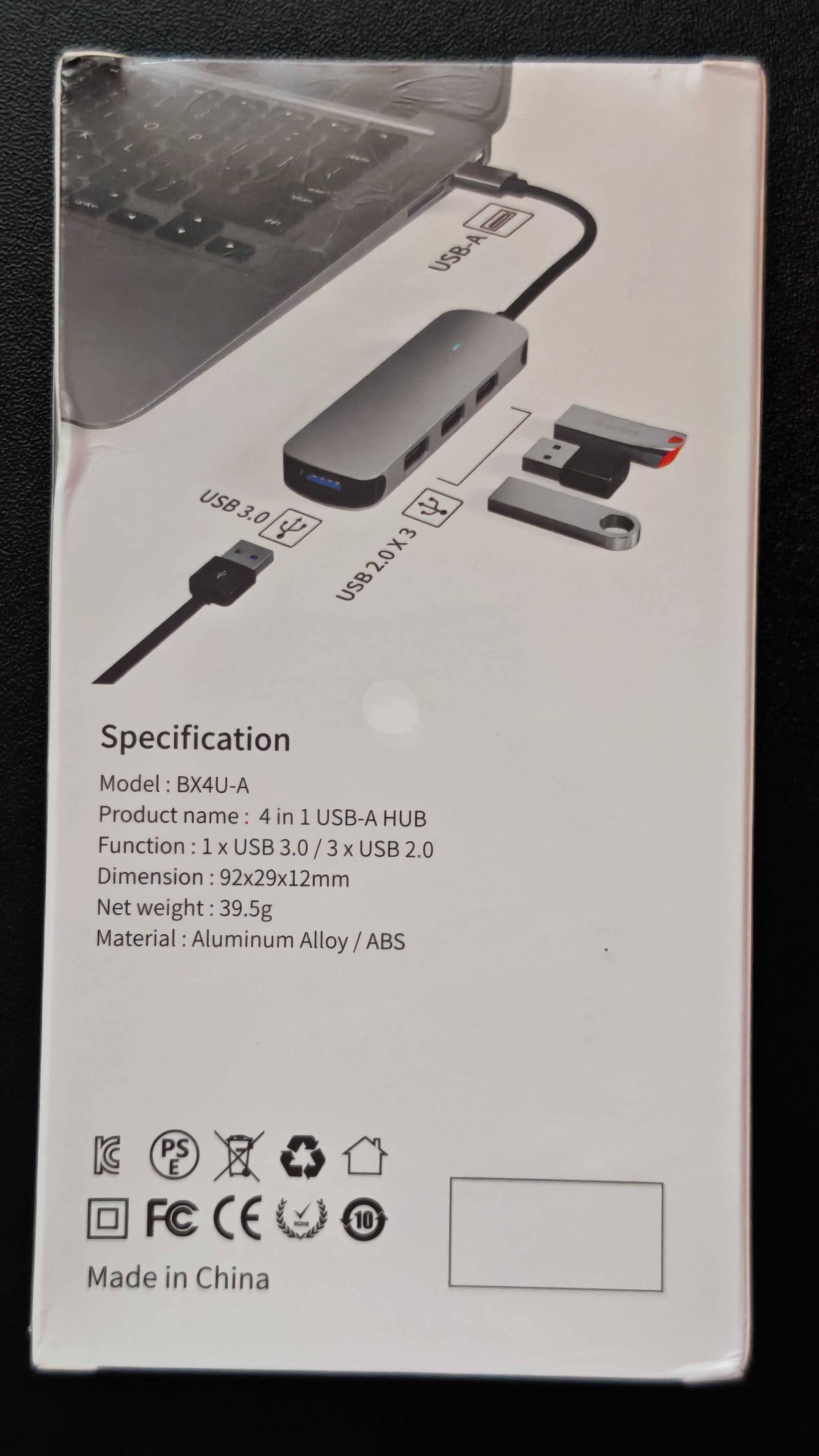 Basix USB Hub 3.0 Adapter 4-in-1 USB2.0 Converter Hi-Speed. Суперціна!