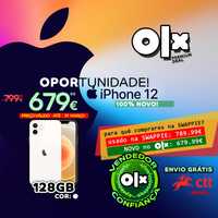 100% NOVO! • iPhone 12 (128GB - Branco) • (PROMOÇÃO)