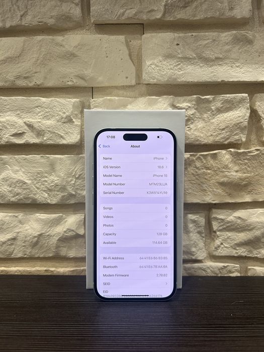 iPhone 15 128GB Green 90% Bateria