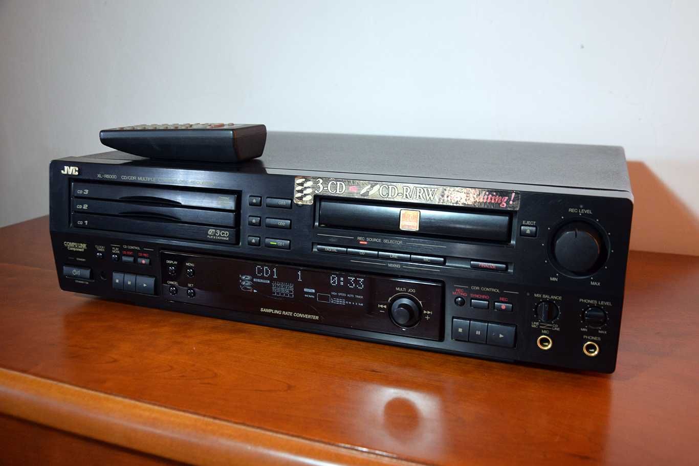 Gravador de CD JVC XL R5000 - Grava de analógico.