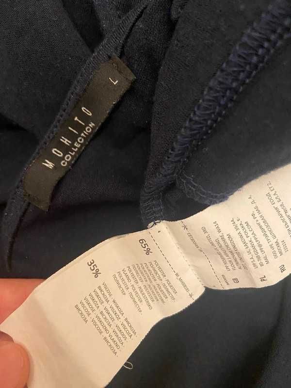 Mohito m l granat 38 40 sukienka basic luzna dres tunika