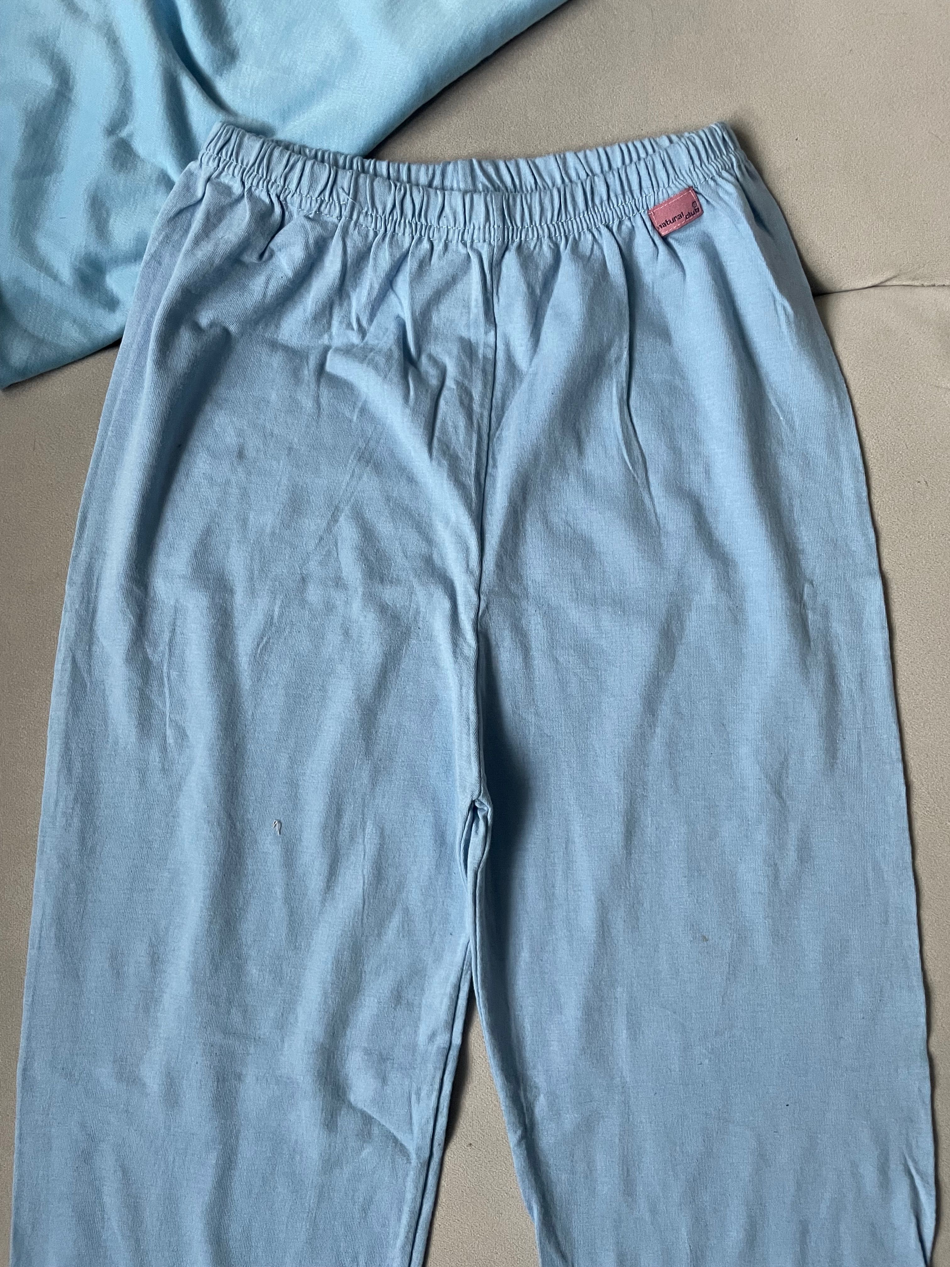 Piżama dziewczęca 122, niebieska, długie spodnie